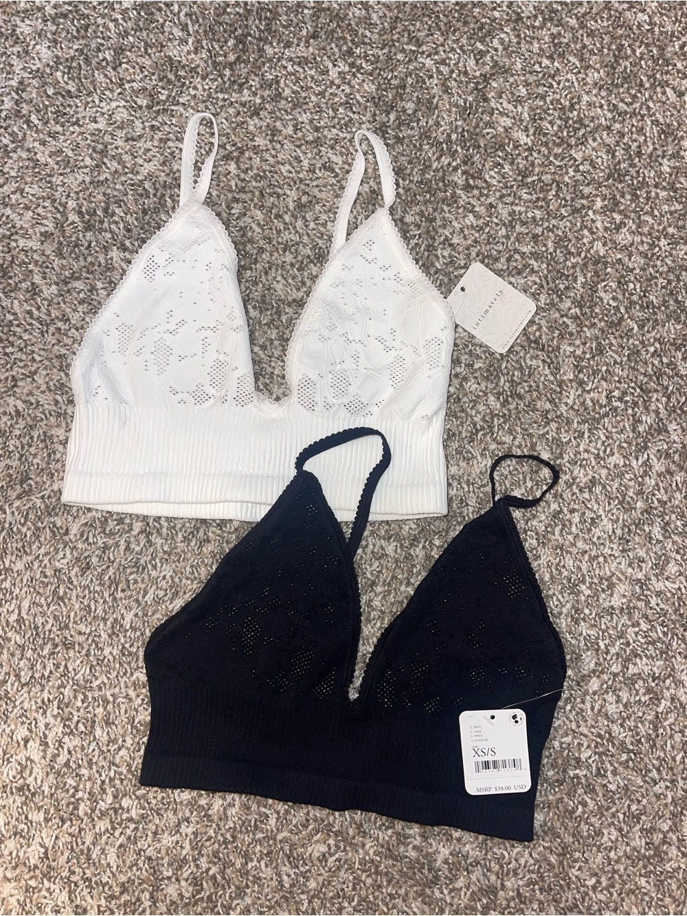 NWT! Free People 2-Pack Bralettes - XS/S